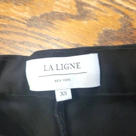 La Ligne Nouvelle Vague Black Pants Side Stripe Cropped Pants Womens Size XS - Picture 3 of 5